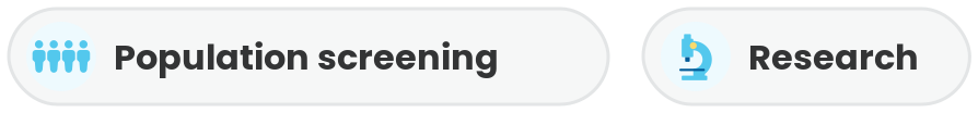 Route tags: Population screening and Research