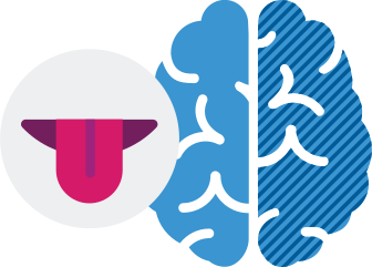 tongue and brain