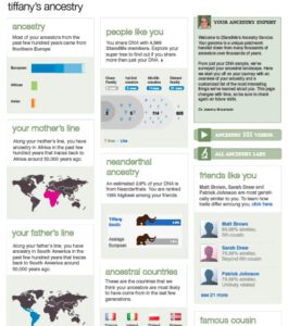 ancestry dashboard