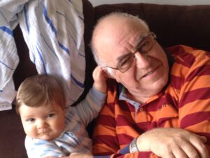 Phil with his grandson Frederick Silvers.