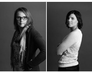 Joanna Mountain, 23andMe's Research Director, and on the right Christine Moschella, 23andMe's Community Manager.