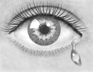 Pencil drawing eye