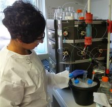 Sonia in the Lab