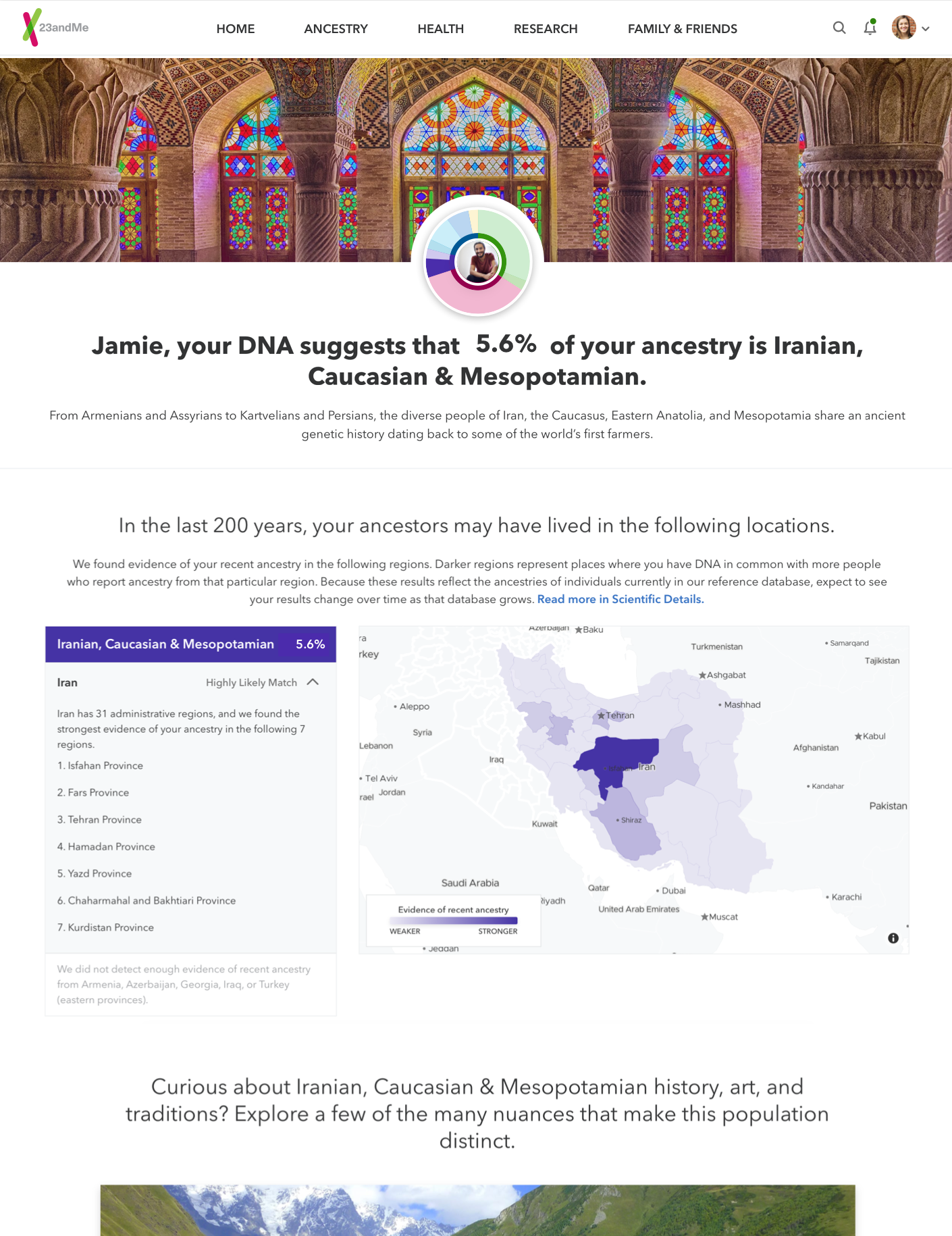 Ancestry in Detail Report